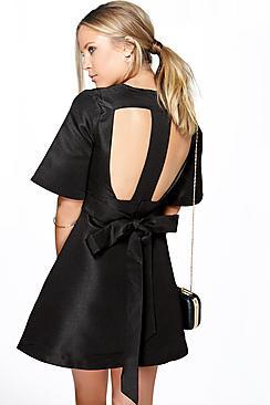 Boohoo Boutique Lana Cutwork Kimono Sleeve Dress