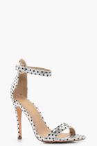 Boohoo Elle Velvet 2 Part Heels Silver