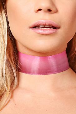 Boohoo Abbie Organza Wide Choker