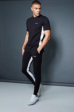Boohoo Active T-shirt Skinny Fit Tracksuit