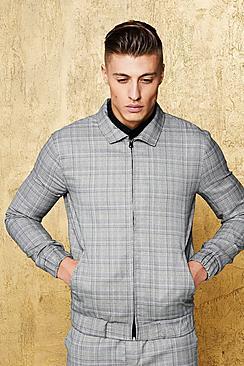 Boohoo Multi Check Smart Coach Jacket