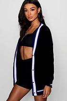 Boohoo Lucy V-neck Tipped Cardigan