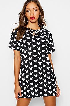 Boohoo Disney Repeat Mickey T-shirt Dress