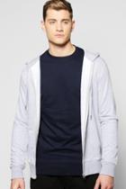 Boohoo 2pk L.wear Zip Thrgh Hoodie & Crew Sweat Grey