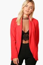 Boohoo Millie Shawl Collar Pocket Blazer