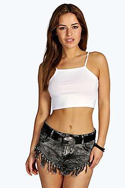 Boohoo Petite Sophie Spaghetti Strap Crop