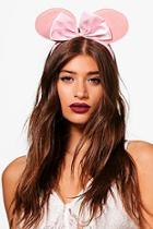 Boohoo Charlotte Bow Mouse Ear Headband