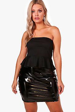 Boohoo Plus Isabella Ruffle Bandeau