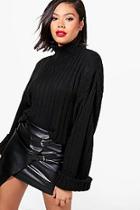 Boohoo Mae Maxi Wide Sleeve Wide Rib Jumper