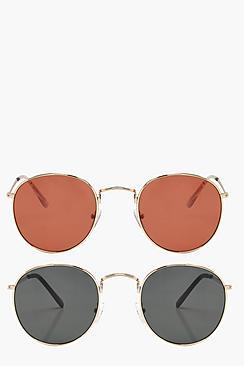 Boohoo 2 Pack Retro Sunglasses