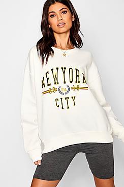 Boohoo New York Oversized Sweat
