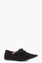 Boohoo Clara Bow Front Pointed Flats