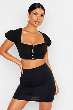 Boohoo Petite Jersey Mini Skirt