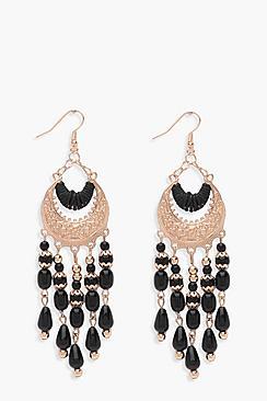 Boohoo Imogen Chandelier Beaded Earrings