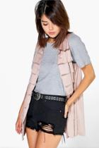 Boohoo Gracie Suedette Gilet Rose