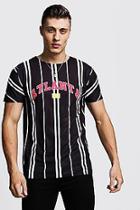 Boohoo Atlanta Stripe Crew Neck T-shirt