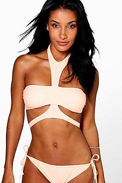 Boohoo San Marino Mix And Match Harness Bikini Top