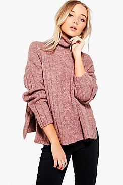 Boohoo Georgina Cable Knit Jumper
