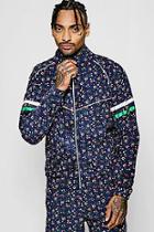 Boohoo Ditsy Floral Needle Cord Zip Jacket