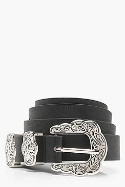 Boohoo Lily Skinny Western Belt