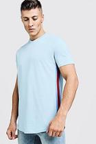 Boohoo Jersey Football Tee With Side Taping