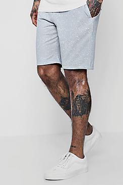 Boohoo Jersey Mid Length Sprayed Shorts