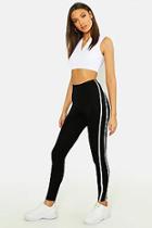 Boohoo Tall Double Side Stripe Leggings