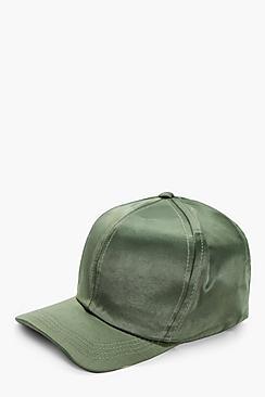 Boohoo Elena Satin Baseball Cap