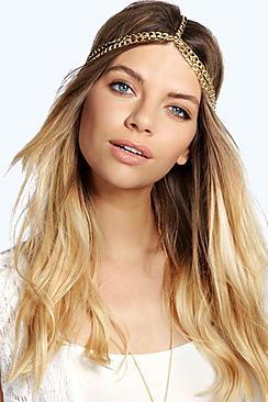 Boohoo Tia Chain Hair Crown