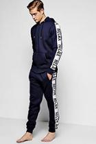 Boohoo Relax Print Fleece Lounge Tracksuit