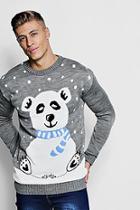 Boohoo Polar Bear Knitted Christmas Jumper