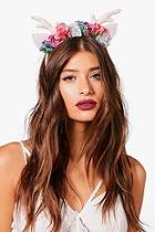 Boohoo Dani Mythical Deer Floral Headband