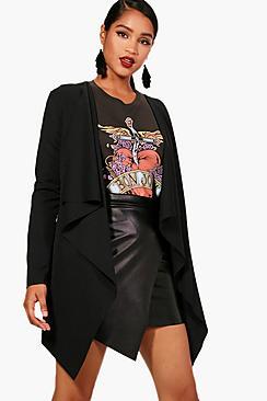 Boohoo Abigail Waterfall Crop Duster