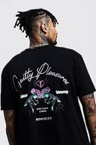 Boohoo Oversized Guilty Pleasures Printed Tee