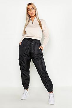 Boohoo Plus Pocket Side Shell Jogger