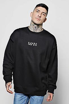 Boohoo Oversized Original Man Sweater