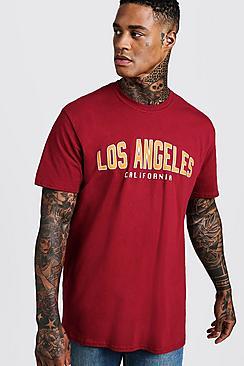 Boohoo Oversized Varsity Los Angeles T-shirt