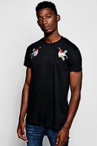 Boohoo Bird Embrodered T-shirt