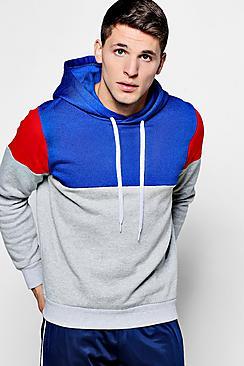 Boohoo Colour Block Three Panel Hoodie