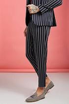 Boohoo Wide Set Stripe Skinny Fit Trousers