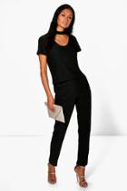 Boohoo Brooke Skinny Trousers Black