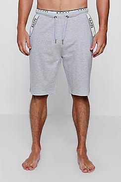 Boohoo Man Grey Tape Lounge Shorts