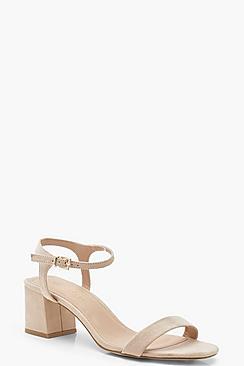 Boohoo Low Block Heel 2 Part Heels