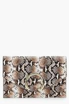 Boohoo Large Ring Snake Clutch