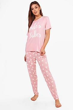 Boohoo Matilda Brides Babes Pj Set