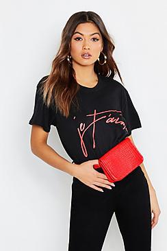 Boohoo Je T'aime Slogan T-shirt