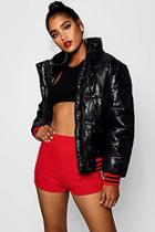 Boohoo Sophie Stripe Rib Bomber
