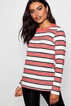 Boohoo Stripe Ringer T-shirt