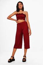 Boohoo Zada Shirred Bandeau & Culotte Co-ord