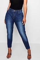 Boohoo Plus Fabienne High Rise Mom Jeans